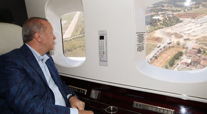 Cumhurbaşkanı Erdoğan hastane inşaatını inceledi