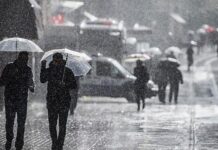 Marmara Bölgesi’nde İstanbul, Kocaeli, Sakarya ve Yalova’da sağanak bekleniyor