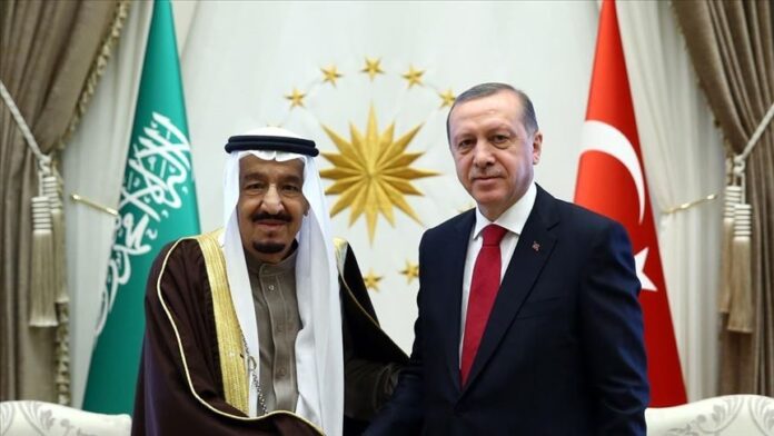 Cumhurbaşkanı Erdoğan, Suudi Arabistan Kralı Selman bin Abdülaziz Al Suud ile görüşme yaptı Cumhurbaşkanı Erdoğan, Suudi Arabistan Kralı Selman bin Abdülaziz Al Suud ile görüşme yaptı