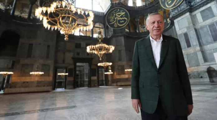 Erdoğan’dan Ayasofya Camii paylaşımı geldi