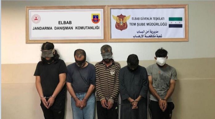Suriye’nin kuzeyinde 6’sı yönetici 15 terörist yakalandı Suriye’nin kuzeyinde 6’sı yönetici 15 terörist yakalandı