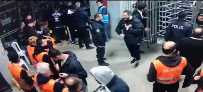 Olaylı derbide işaret fişeğini atan şüphelinin stada giriş görüntüleri ortaya çıktı
