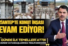 “Afet konutlarımız hızla yükseliyor”