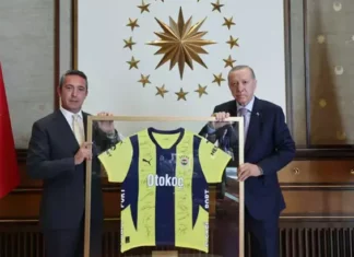 Fenerbahçe Başkanı Ali Koç ve Yönetim Kurulu Üyeleri’nden Cumhurbaşkanı Recep Tayyip Erdoğan’a ziyaret