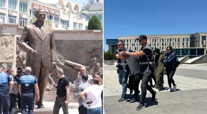 Kayseri’de Atatürk Anıtı’na balta ile saldırı: Dayı ile yeğenin ‘akıl sağlığı yerinde’ çıktı
