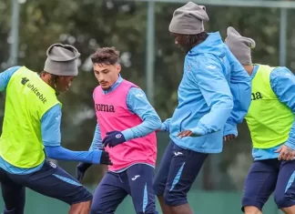 Trabzonspor, Samsunspor maçı hazırlıklarını çift antrenmanla sürdürdü