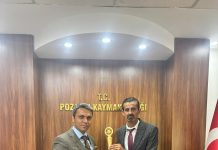 Pozantı Kaymakamı Muhammet Cengiz’e “Yılın En Başarılı Girişimci Kaymakamı” Ödülü